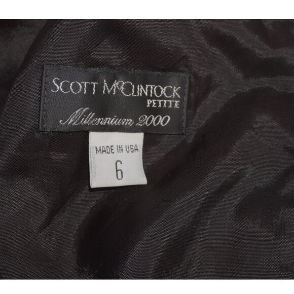 Scott McClintock Petite Millennium 2000 Purple Brocade Tank Top Sz 6 Y2K USA - Picture 7 of 7